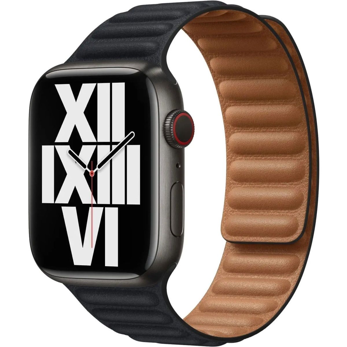 Ремінець Apple Leather Link для Apple Watch 38/40/41mm S/M Midnight (ML7R3) 