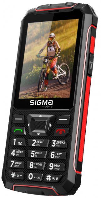 Мобильный телефон Sigma mobile X-treme PR68 (Black-Red) UA-UCRF [69616] 