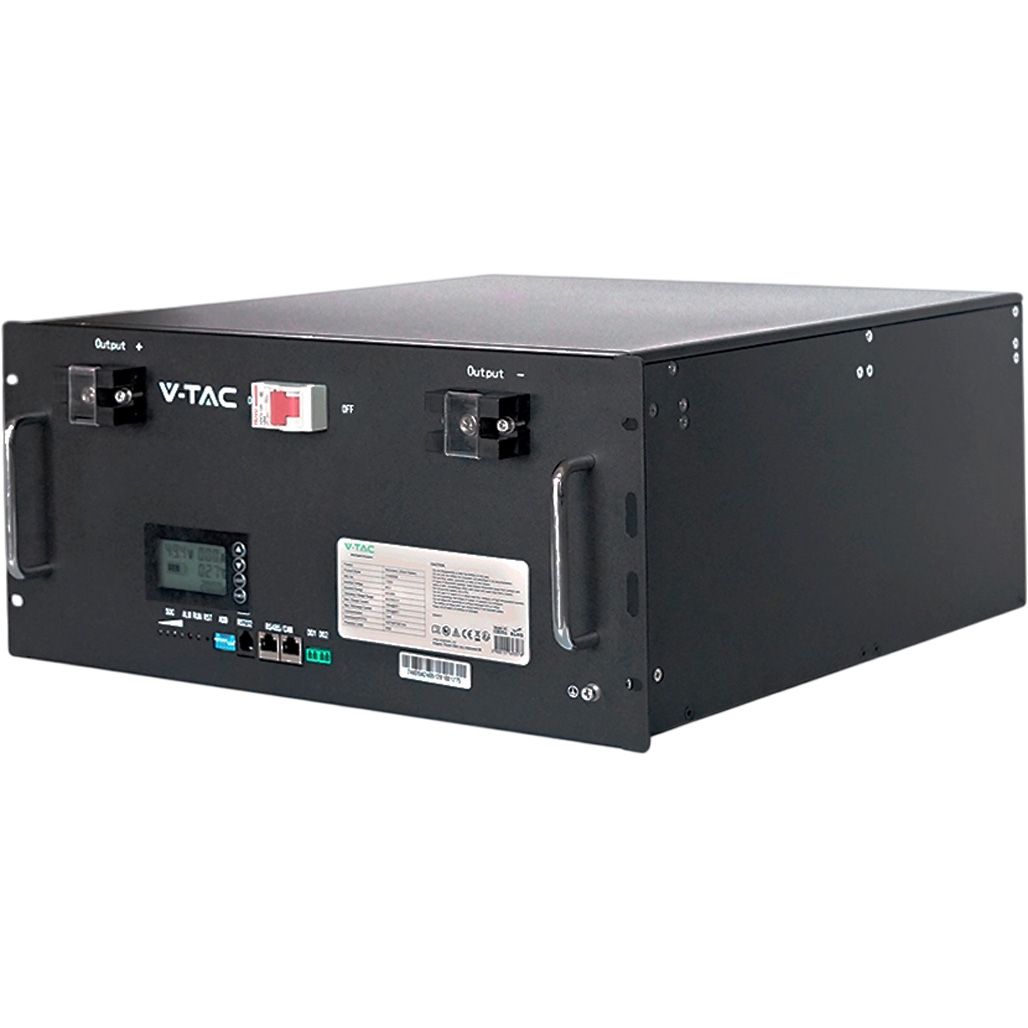 

Акумулятор V-TAC LiFePO4 48V (51.2V/200Ah/9460Wh) (V-TAC-LiFePO4-48-200)
