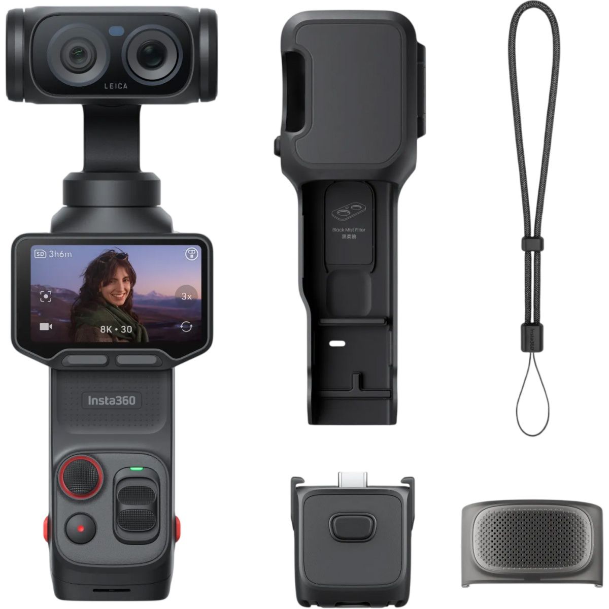 Экшн-камера Insta360 Luna Ultra Standard Bundle Cosmic Black (CINSABTA-LUNA01) EU