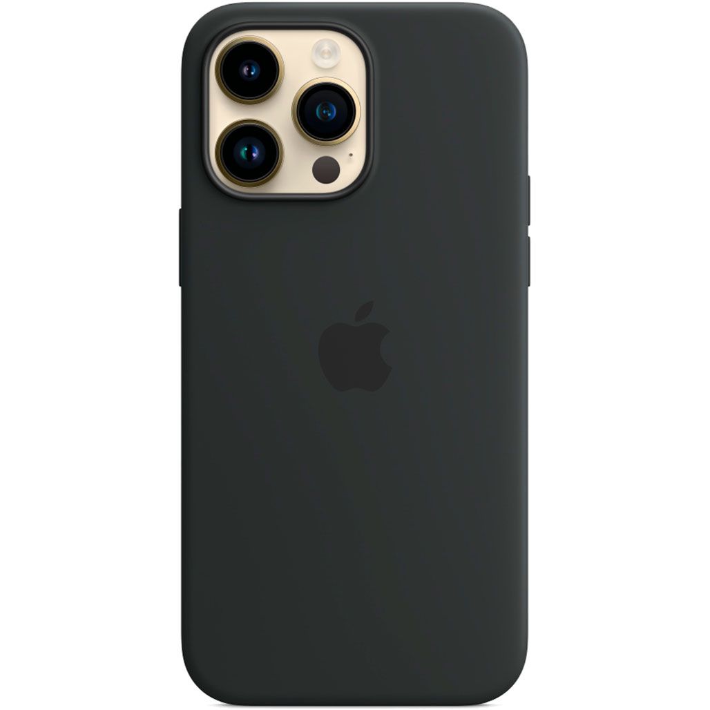 Чехол Silicone Case с MagSafe для Apple iPhone 14 Pro Max (Midnight) ААА