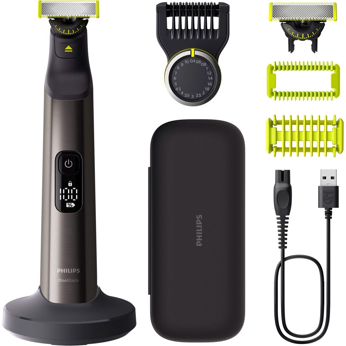 

Тример для бороди та вусів Philips OneBlade Pro 360 QP6652/61