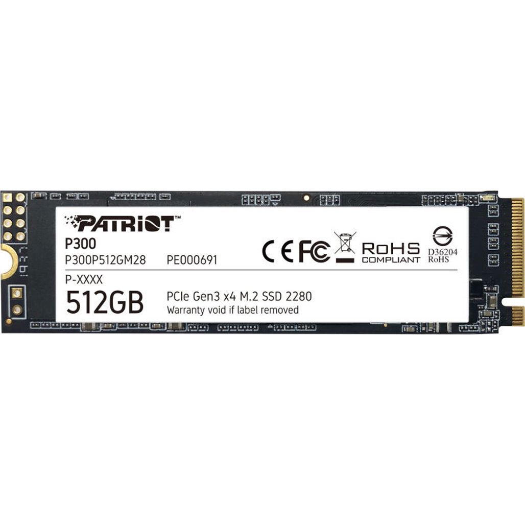

SSD накопитель Patriot P300 512GB (P300P512GM28)