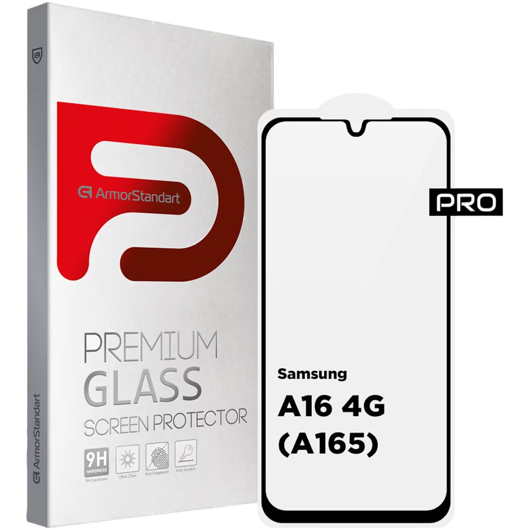 

Защитное стекло ArmorStandart Pro Full Glass для Samsung A16 4G Black (ARM80171)