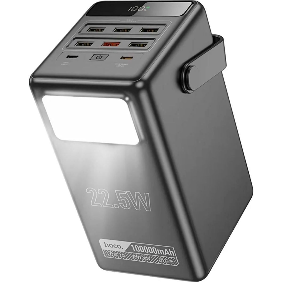 Зовнішній акумулятор Hoco Endure DB03 100000mAh 22.5W Black (6942007625791) Уцінка