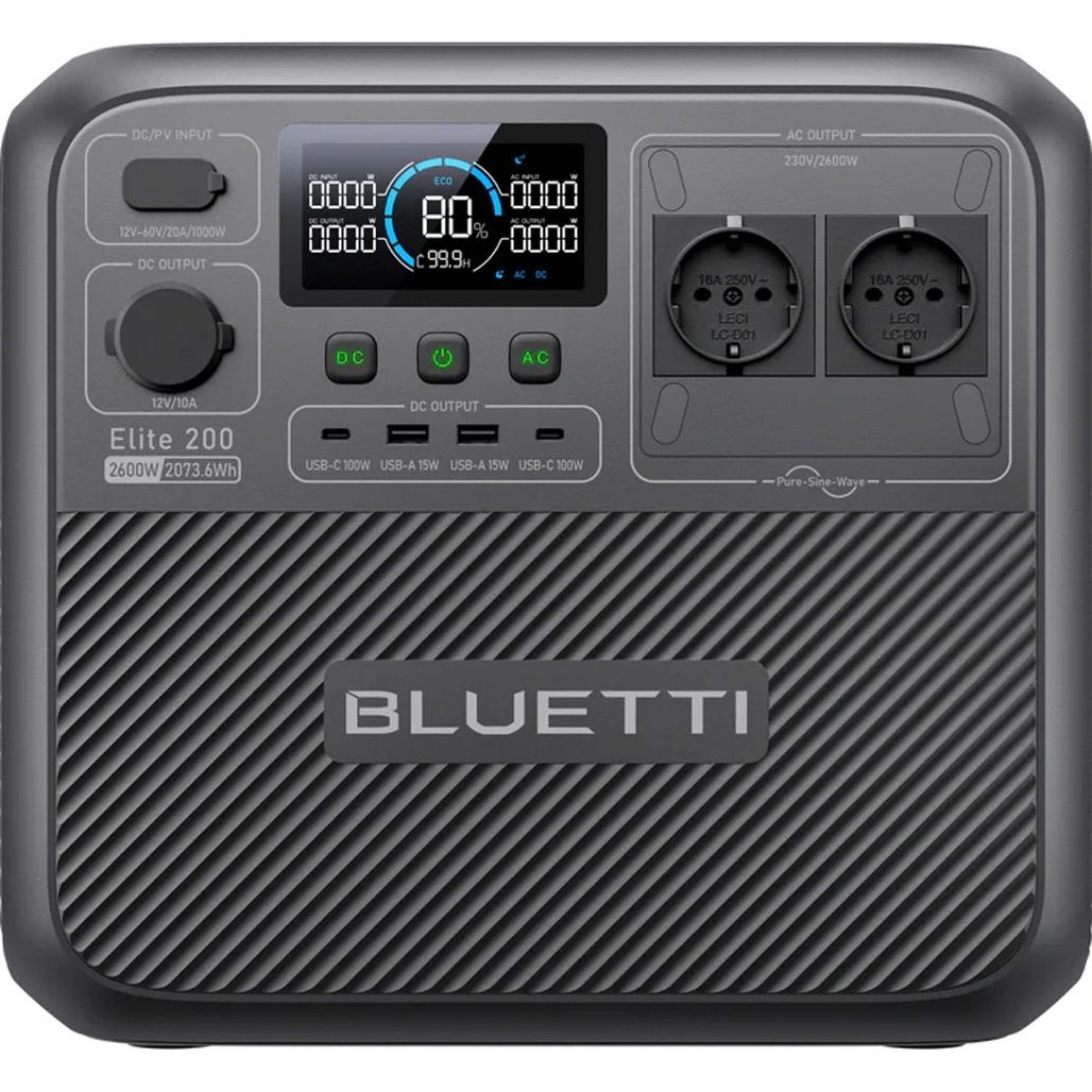 

Зарядна станція BLUETTI Portable Power Station Elite 200 V2 2600W