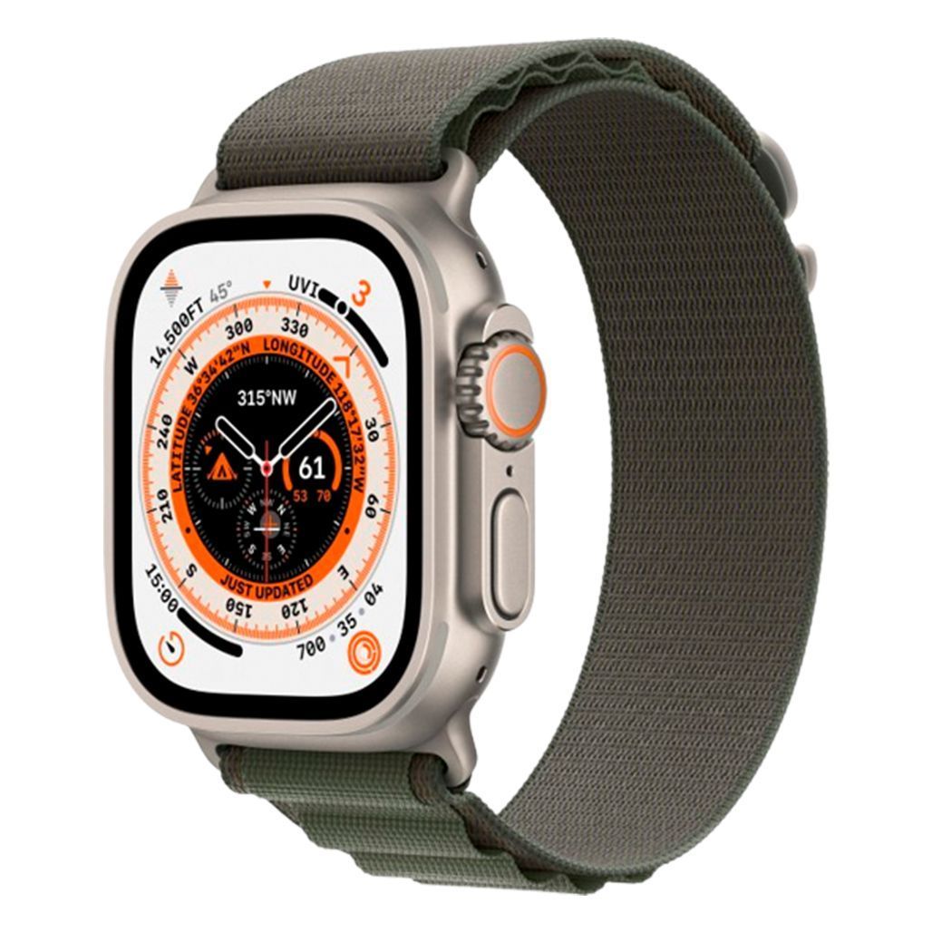 

Смарт-годинник Apple Watch Ultra Titanium Case with Green Alpine Loop Medium (MQEW3/MQFN3)