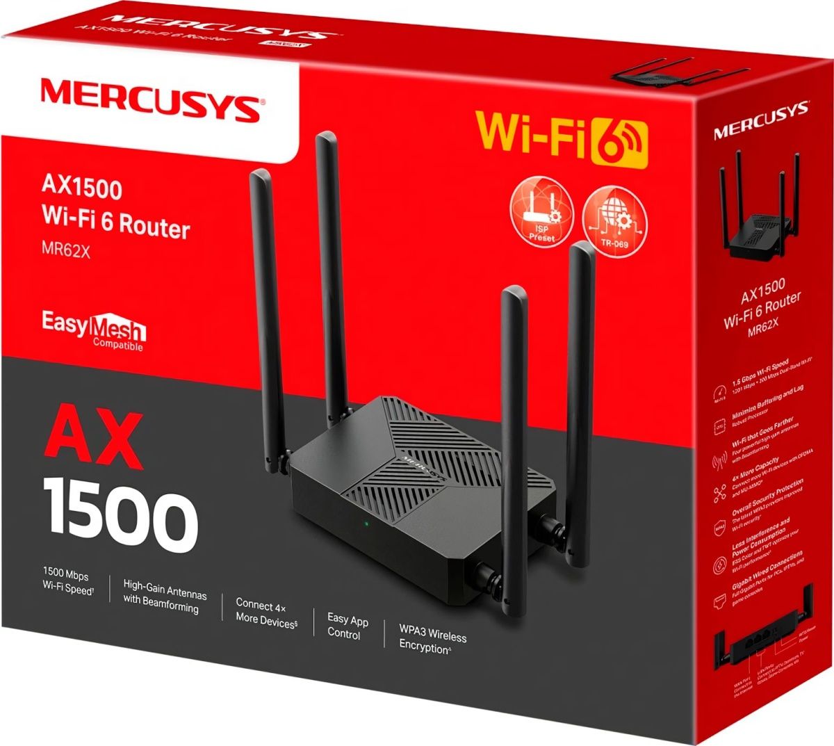 Бездротовий маршрутизатор (роутер) Mercusys MR62X 