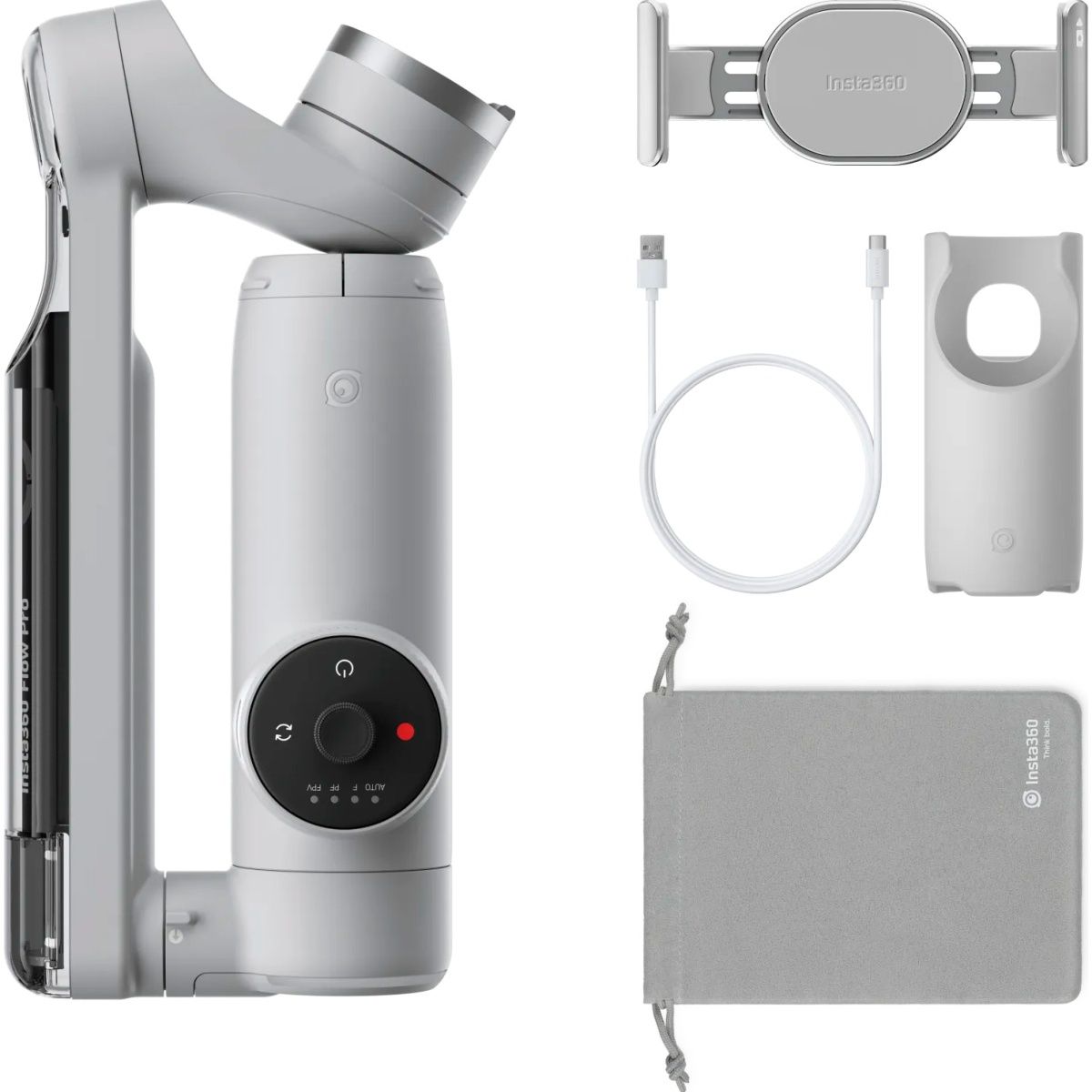 Стабілізатор відеозйомки Insta360 Flow Pro Grey