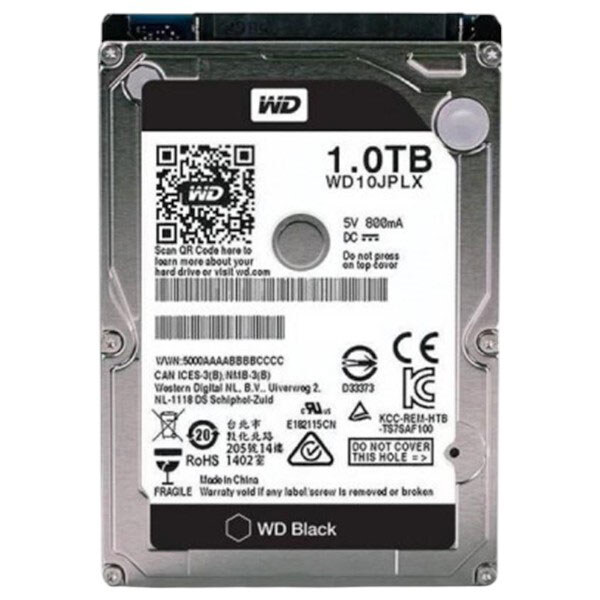 

Жорсткий диск 2.5" WD Black HDD 1TB SATA 32MB (WD10JPLX)