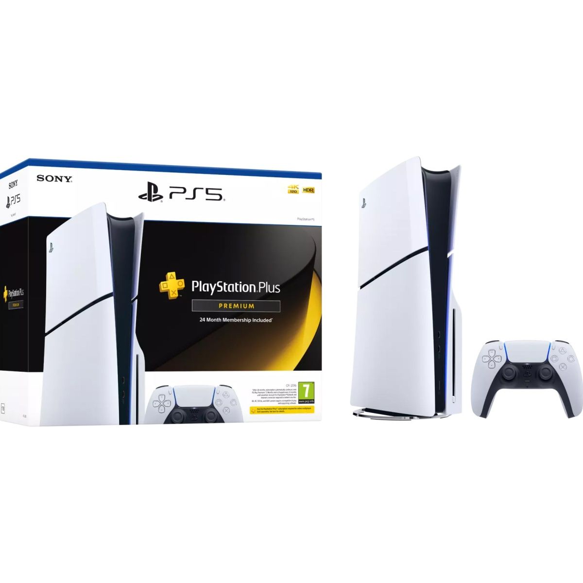 

Ігрова консоль Sony PlayStation 5 Slim 1TB White + PS Plus Premium 24 Month