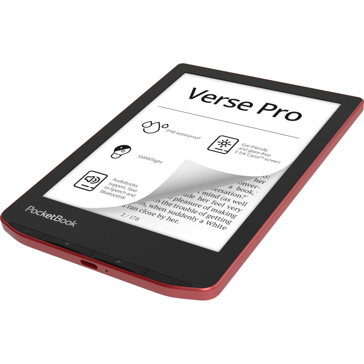 Електронна книга PocketBook 634 Verse Pro Red (PB634-A-CIS) 