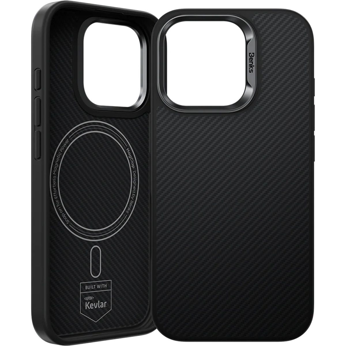 Чохол Benks ArmorPro Kevlar Case 600D MagSafe для Apple iPhone 16 Pro Black (6948005904999)