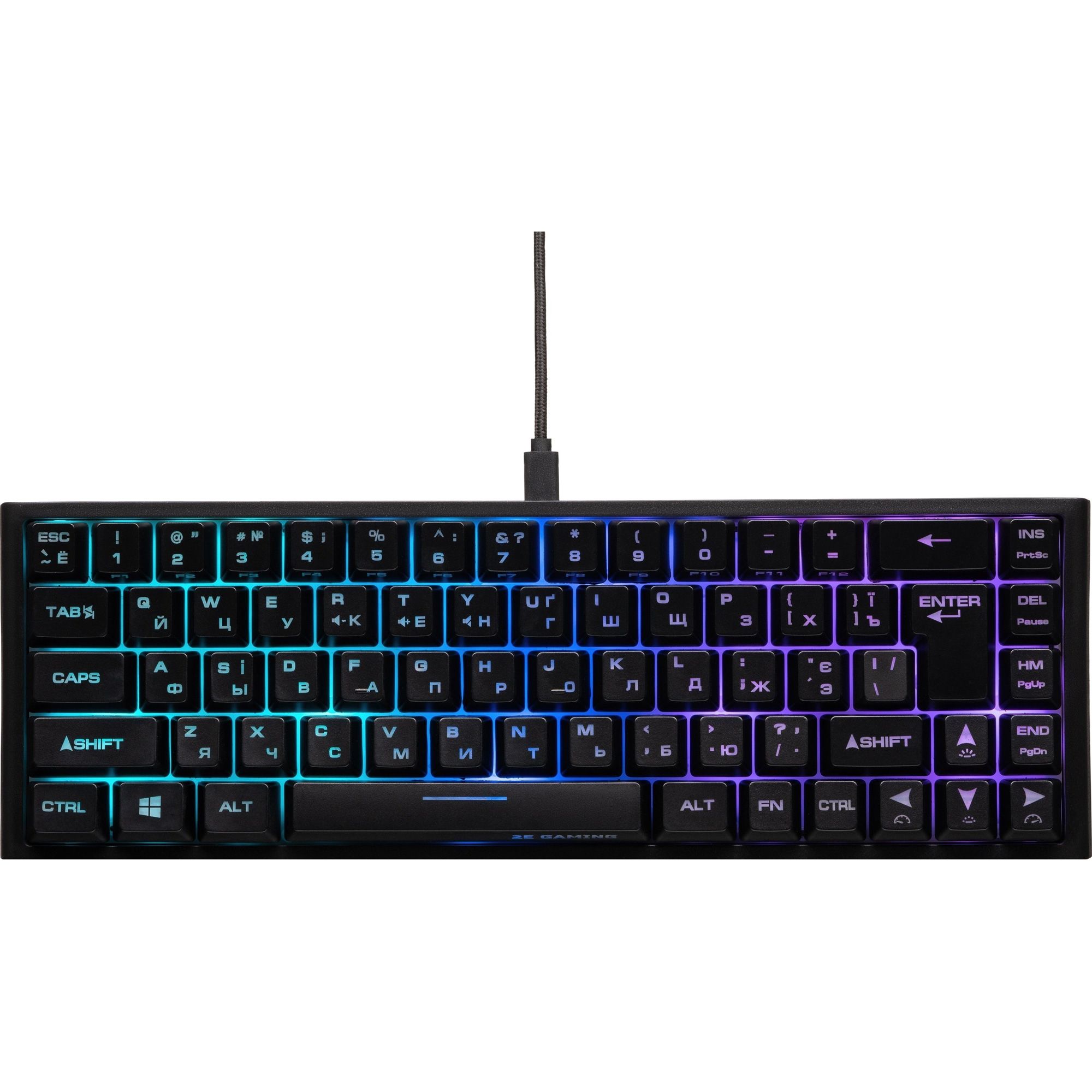 

Клавіатура 2E Gaming KG350 RGB USB UA Black (2E-KG350UBK)