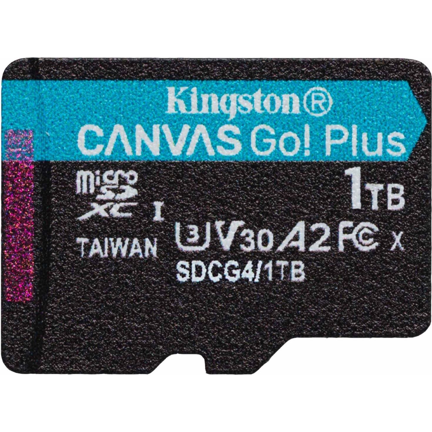 

Карта пам'яті Kingston microSDXC Canvas Go! Plus 1TB Class 10 UHS-I U3 V30 A2 (SDCG4/1TBSP)