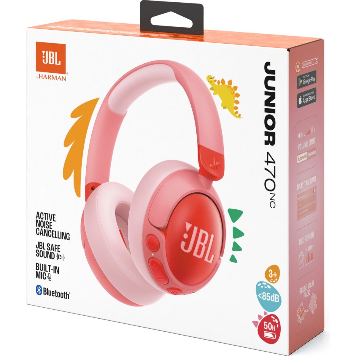 Навушники JBL JR 470 NC Pink (JBLJR470NCPIK)