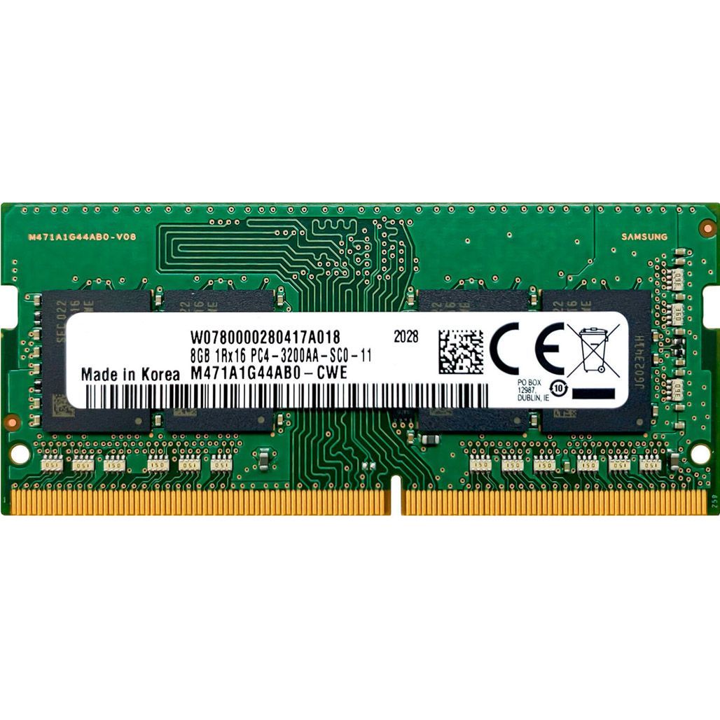 

Модуль пам'яті SO-DIMM DDR4 Samsung 8GB 3200MHz (M471A1G44AB0-CWE)