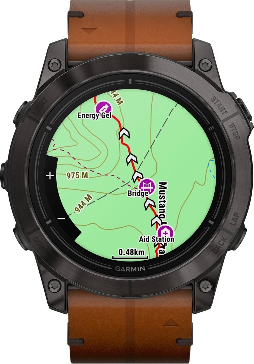Смарт-часы GARMIN Epix Pro (Gen2) Sapphire Edition Carbon Grey DLC Titanium with Chestnut Leather Band (010-02804-30/31) [86528] 