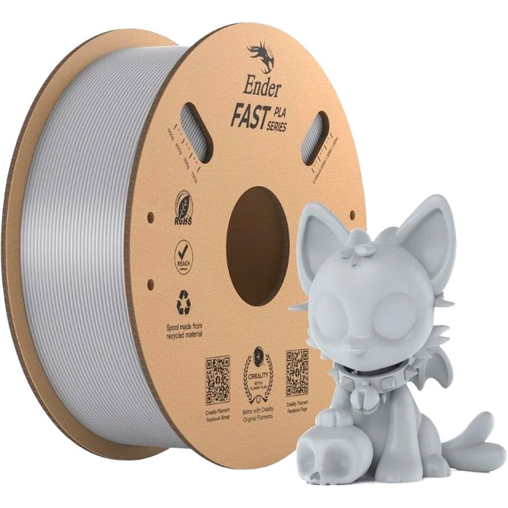 

Филамент для 3D-принтеров Creality Soleyin PLA Fast Ender 1kg Silver (3301010434)