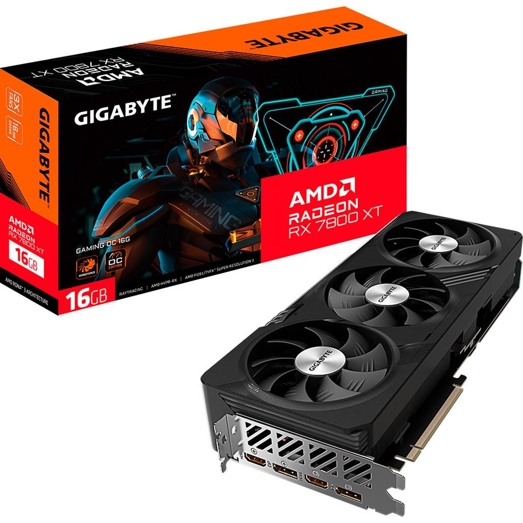 

Відеокарта Gigabyte Radeon RX 7800 XT GAMING OC 16G (GV-R78XTGAMING OC-16GD) UA