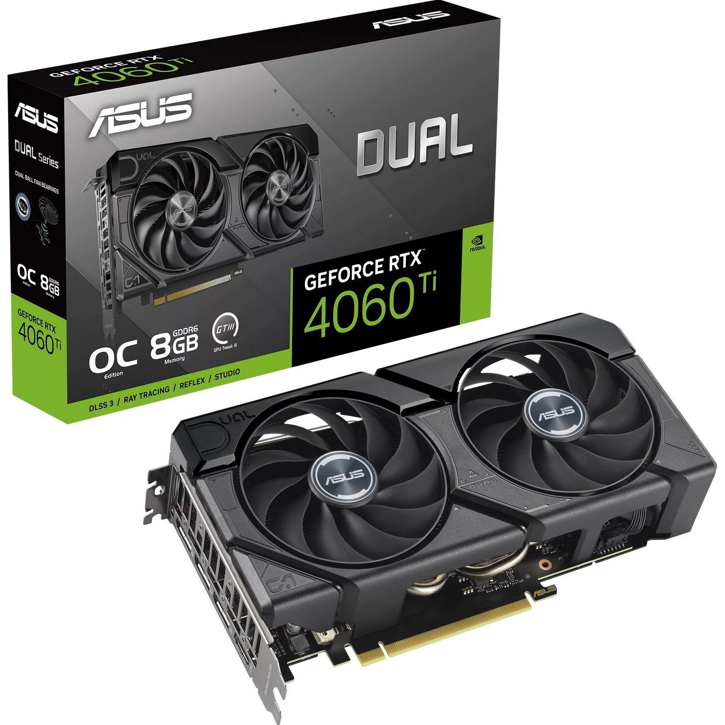 

Відеокарта Asus GeForce RTX 4060 Ti EVO OC 8GB (DUAL-RTX4060TI-O8G-EVO) UA