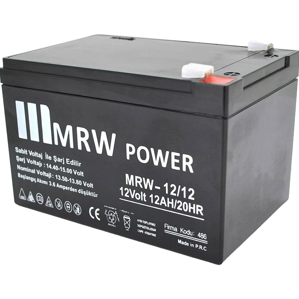 

Акумулятор Mervesan AGM 12V (12V/12Ah/144Wh) (MRV-12/12/29771)