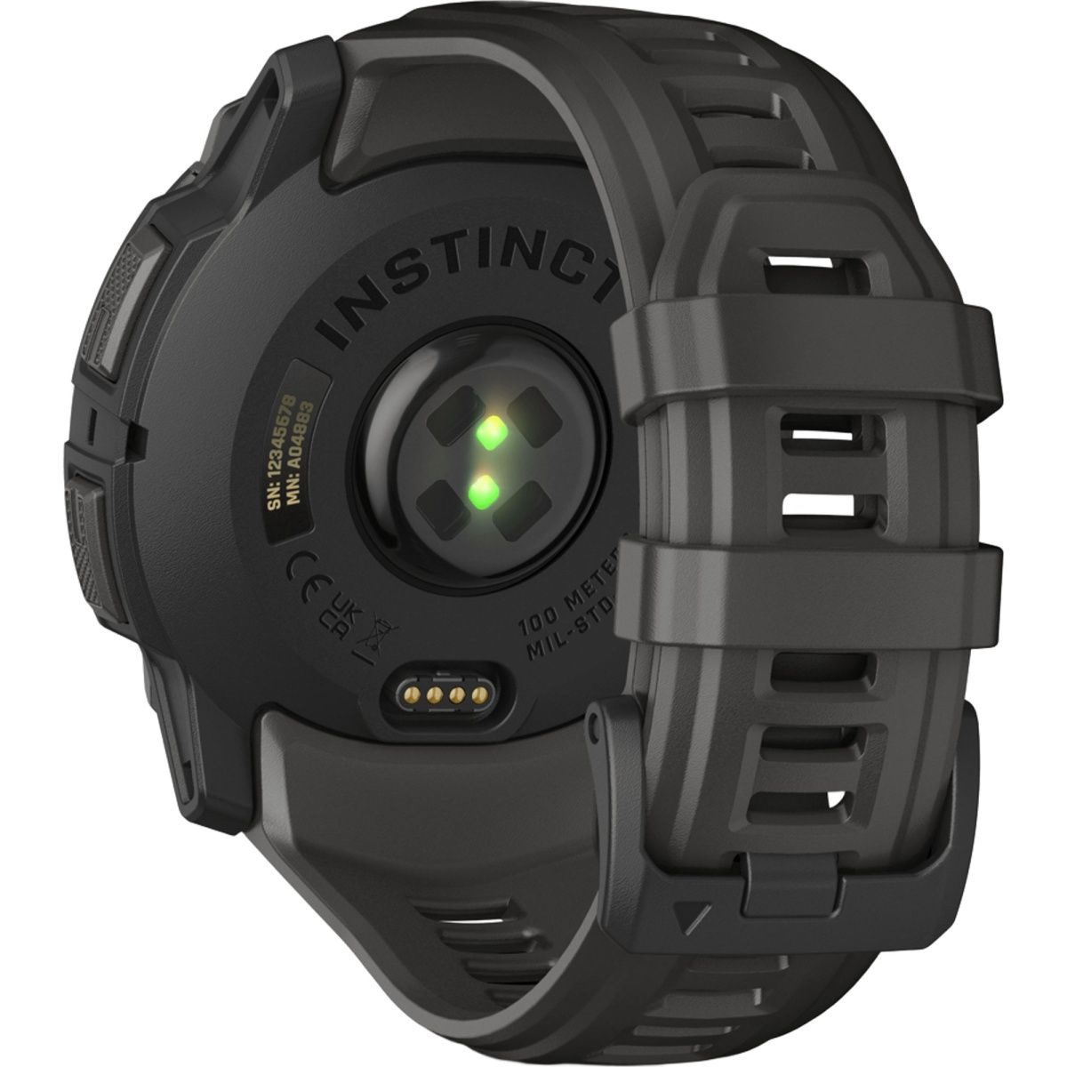 Смарт-годинник Garmin Instinct 3 AMOLED 50mm Black with Charcoal Band (010-03020-00)