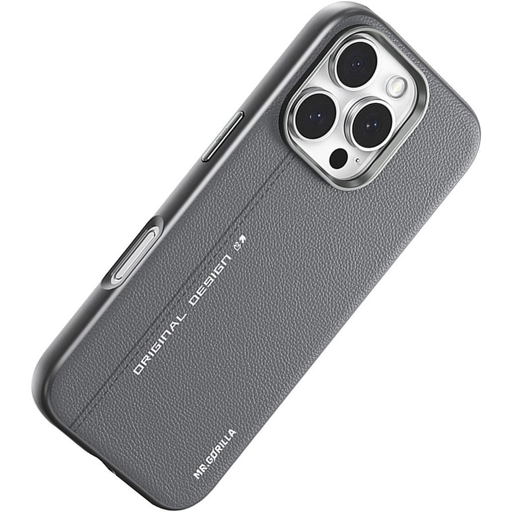 Чохол Blueo Leather with MagSafe для Apple iPhone 16 Pro Max Grey (B52-I16PMGRY)