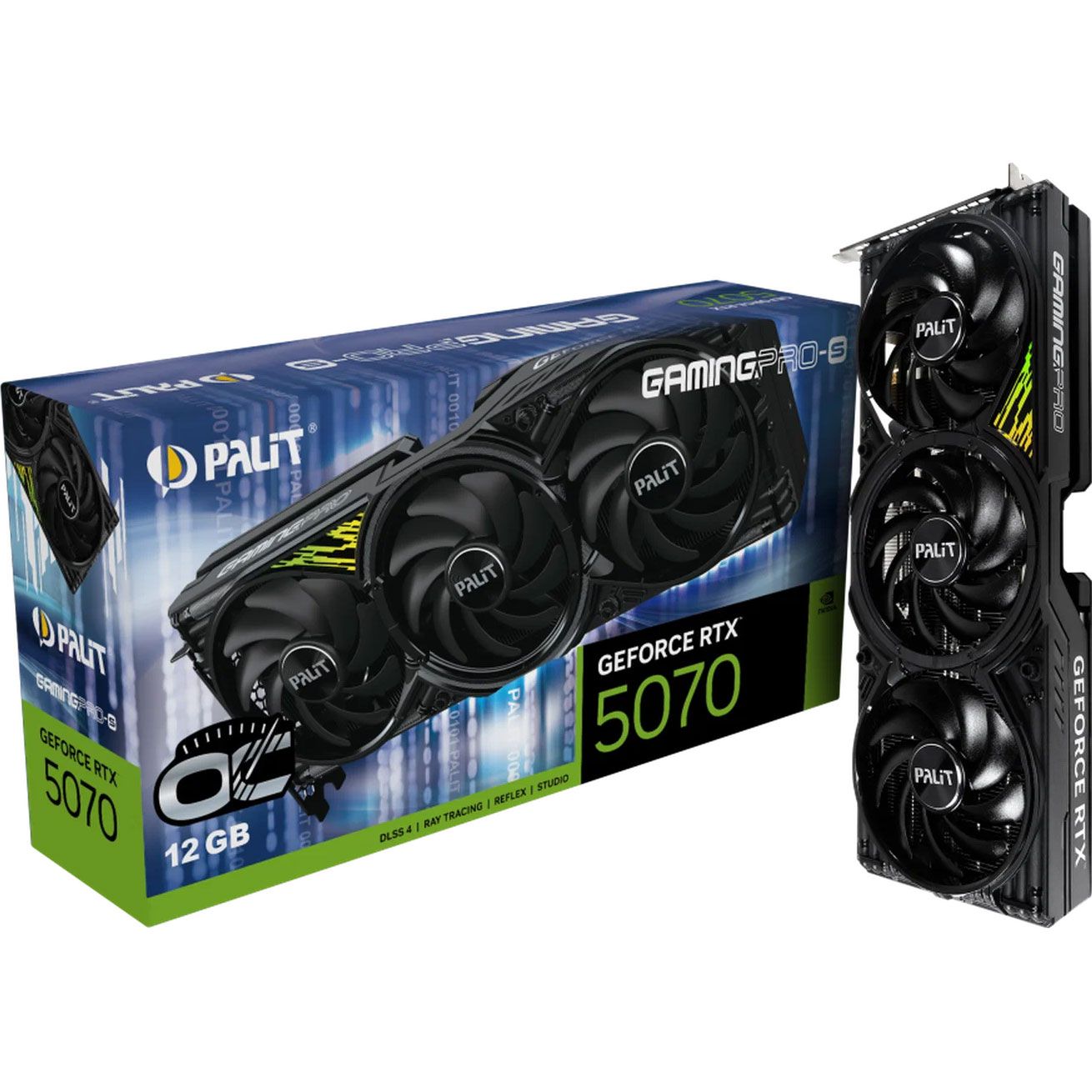 

Видеокарта Palit GeForce RTX 5070 GamingPro-S OC 12GB (NE75070T19K9-GB2050U) UA