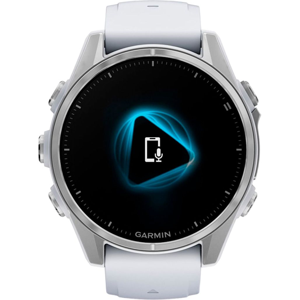 Смарт-годинник Garmin Fenix 8 AMOLED 43mm Silver with Whitestone Silicone Band (010-02903-00) 