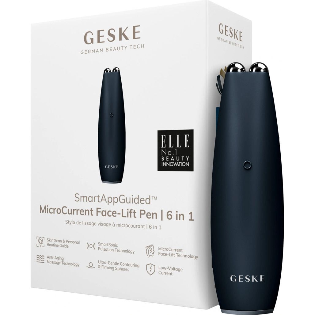 Масажер для обличчя GESKE MicroCurrent Face-Lift Pen 6в1 Black (HB0124)