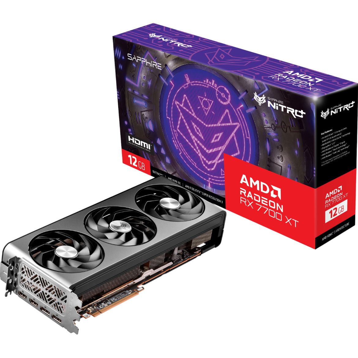 

Відеокарта Sapphire Nitro+ Radeon RX 7700 XT 12GB (11335-02-20G) UA