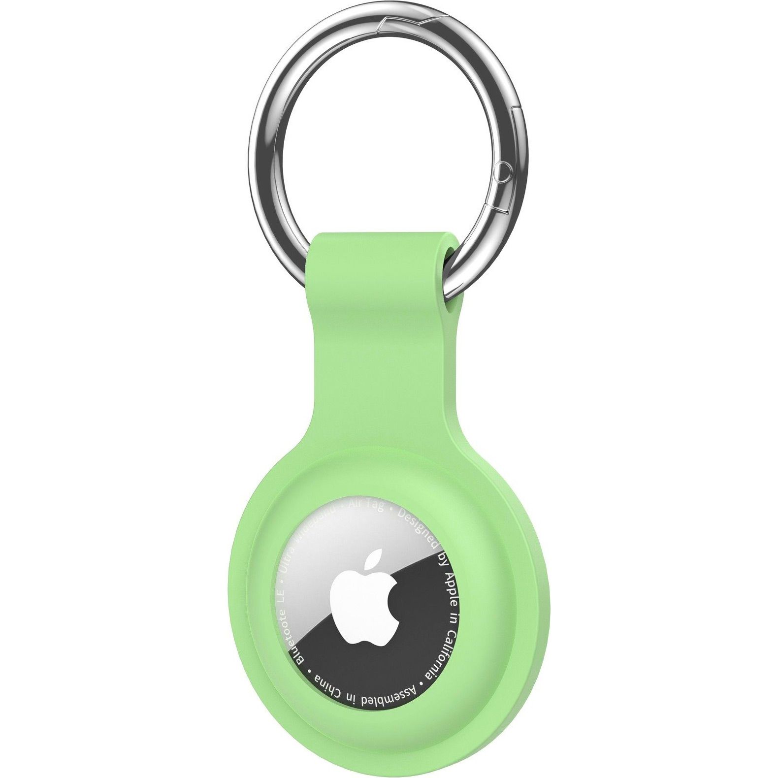 

Чохол для пошукової мітки Apple AirTag Silicone Key Ring Fluorescent Green HC