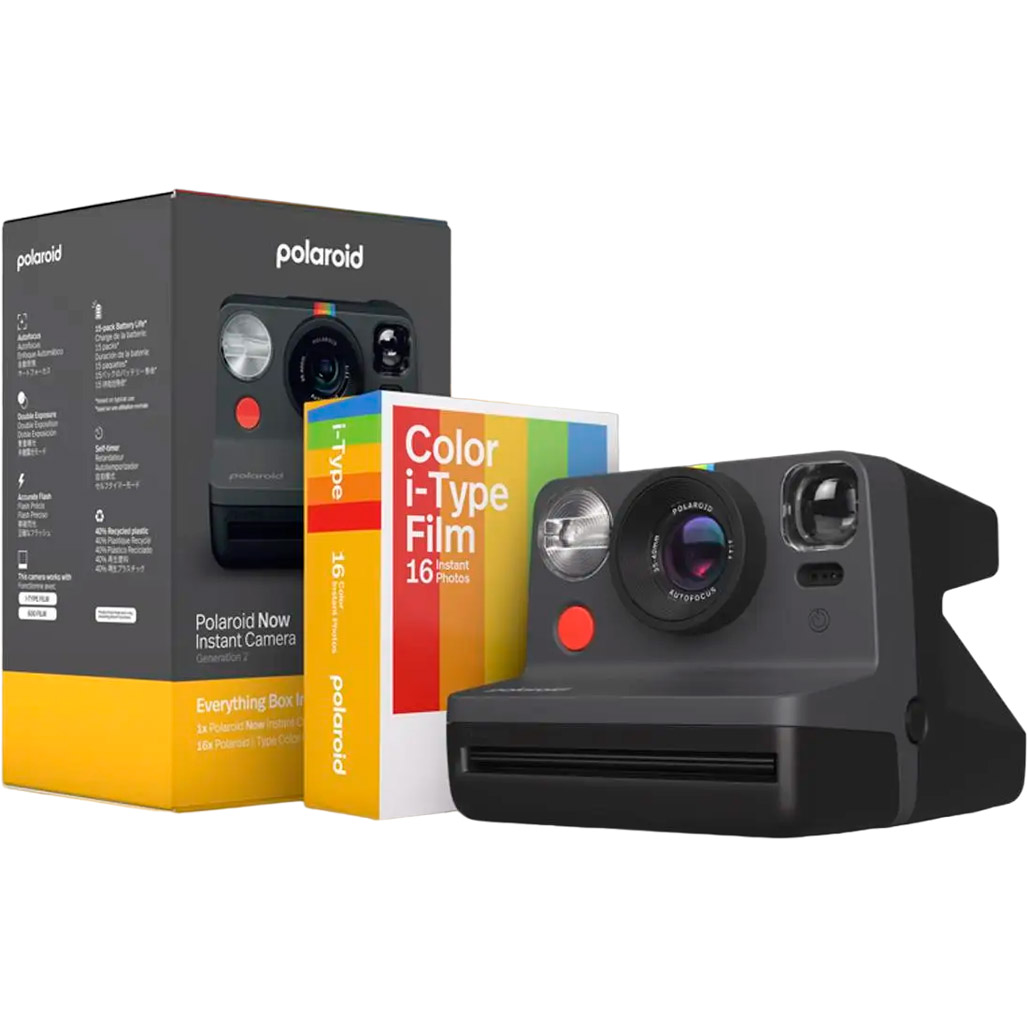 

Фотокамера моментального друку Polaroid Now Gen 2 E-box Black