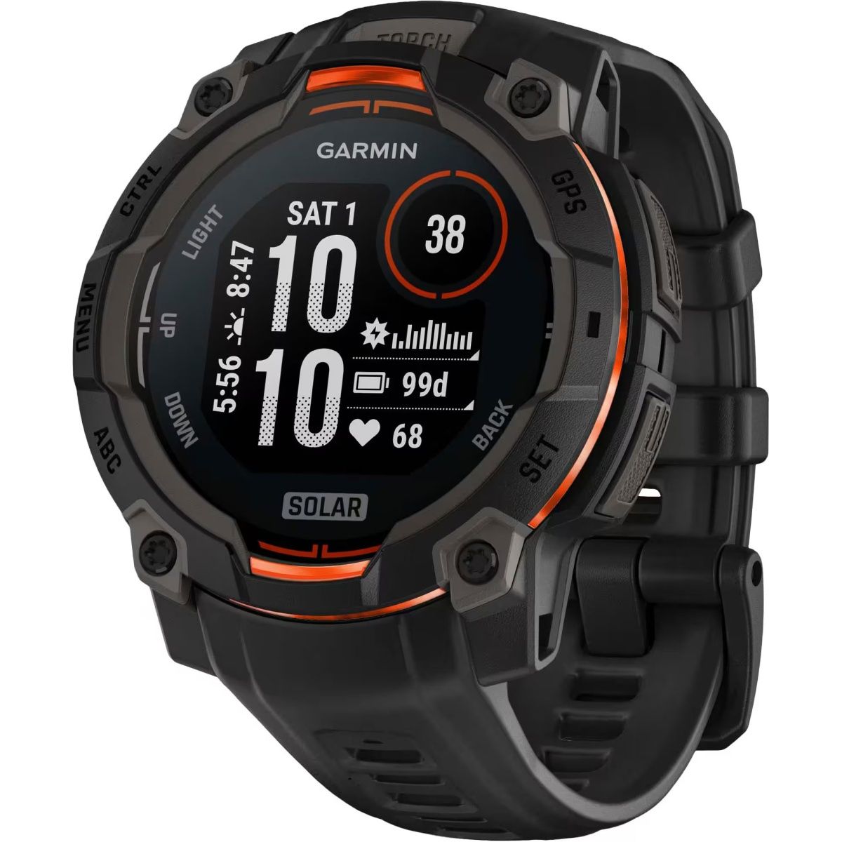

Смарт-часы Garmin Instinct 3 Solar 45mm Black with Black Band (010-02934-00)