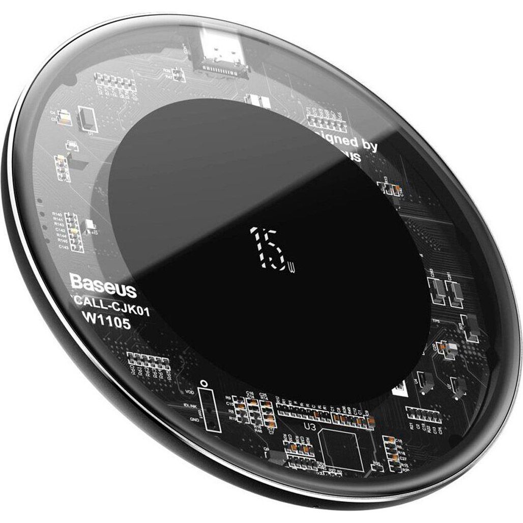 

Бездротовий зарядний пристрій Baseus Simple Wireless 15W Charger Type-C Version (WXJK-BA02) Transparent