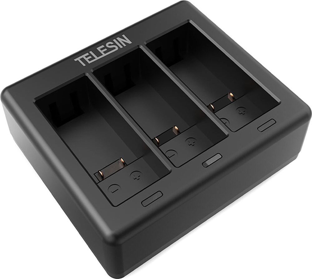 Зарядний пристрій Telesin 3 Slots Battery Charger + 2 акумулятори для Hero 9/10 (GP-BTR-903)