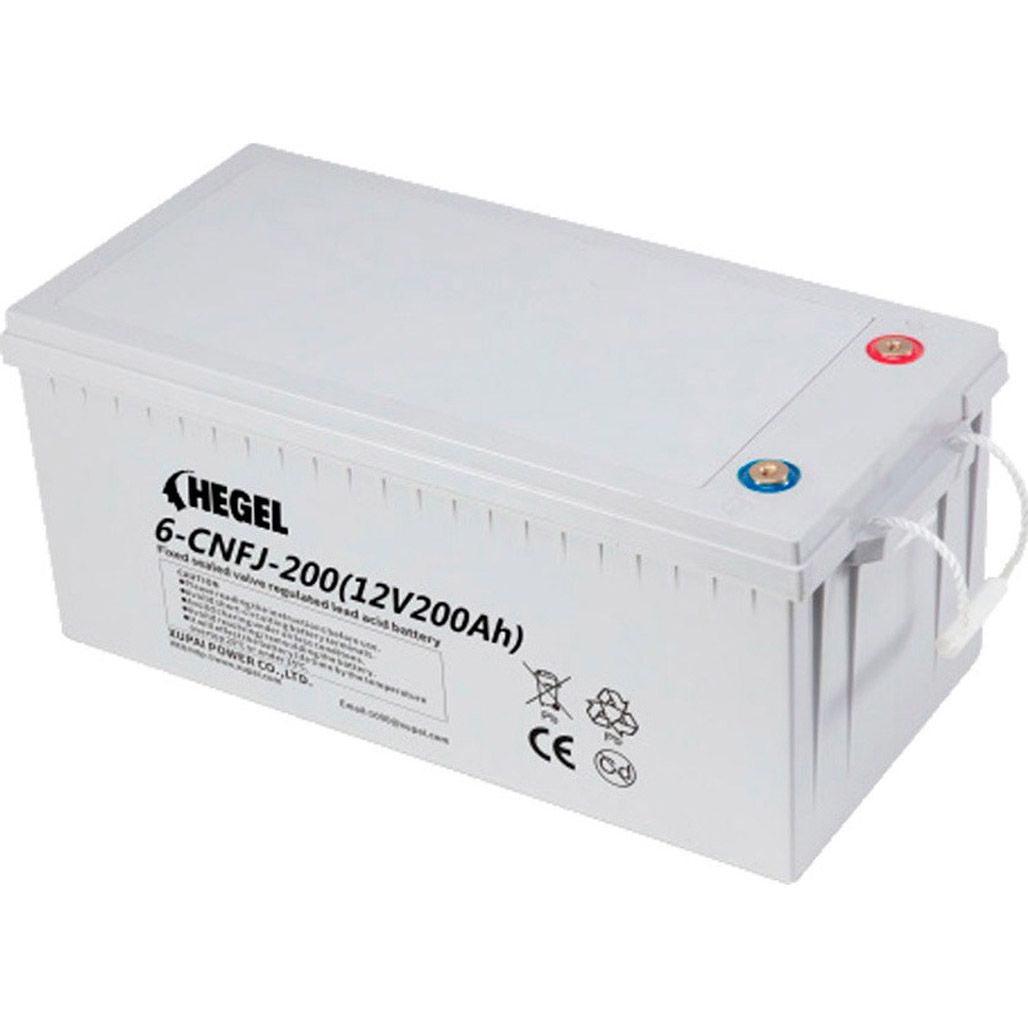 

Аккумулятор Hegel GEL 12V (12V/200Ah/2400Wh) (6-CNFJ-200)