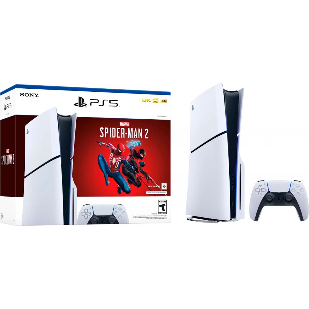 

Ігрова консоль Sony PlayStation 5 Slim 1TB + Marvel`s Spider-Man 2 Bundle