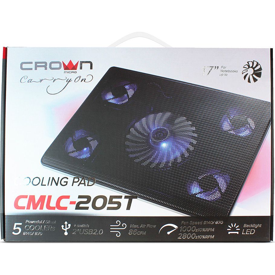 Підставка для ноутбука Crown CMLC-205T Black