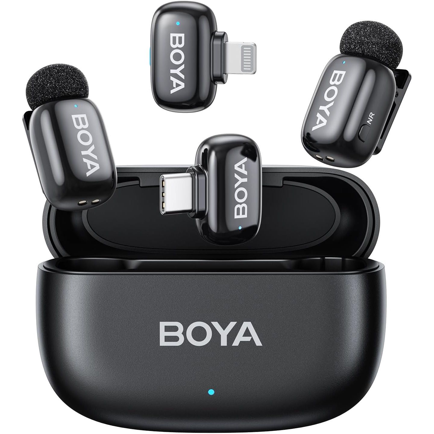 

Микрофонная радиосистема Boya mini-12 USB-C/Lightning Black