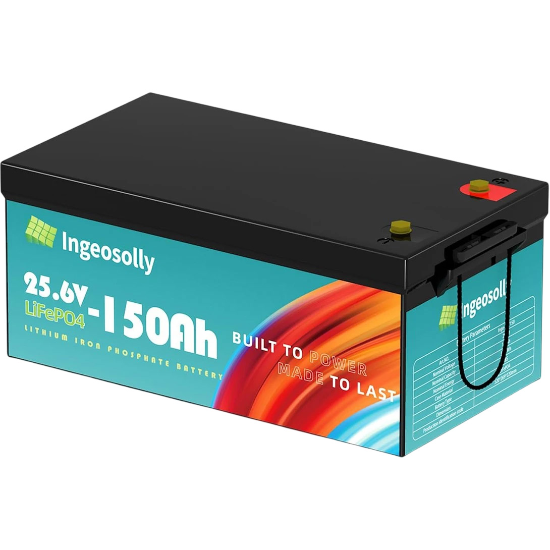 

Акумулятор Ingeosolly LiFePO4 24V (25.6V/150Ah/3840Wh) (IN-24-150)