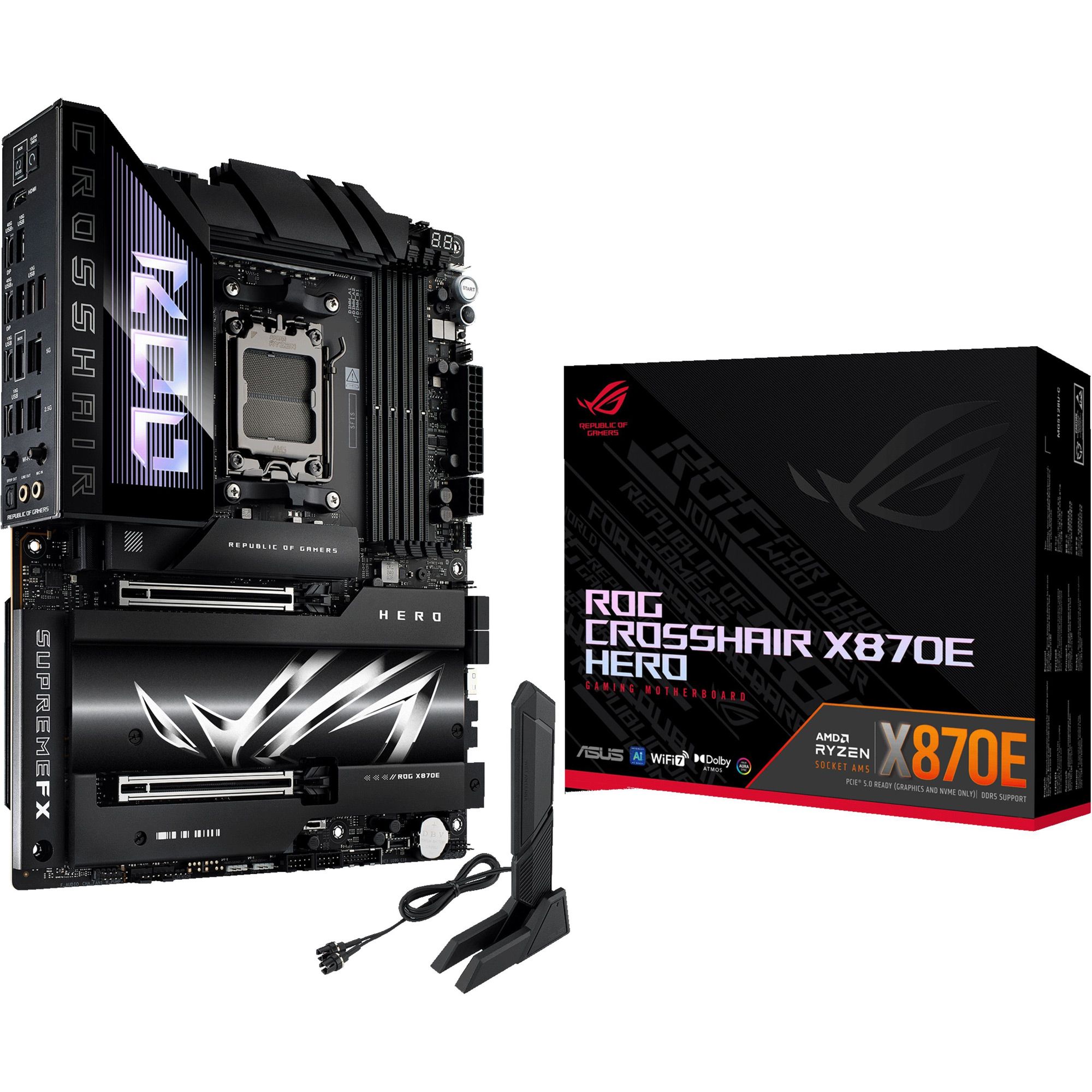 

Материнская плата Asus ROG Crosshair X870E Hero UA