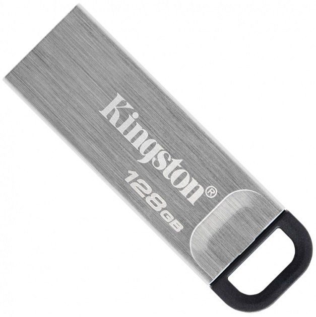 

USB флеш-накопитель Kingston DataTraveler Kyson 128GB USB-A 3.2 Gen 1 Silver/Black (DTKN/128GB)