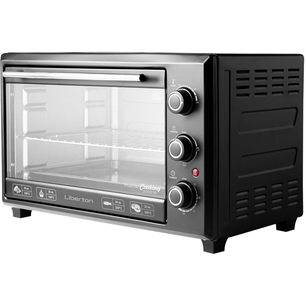 

Настольная электрическая духовка Liberton LEO-400 Black