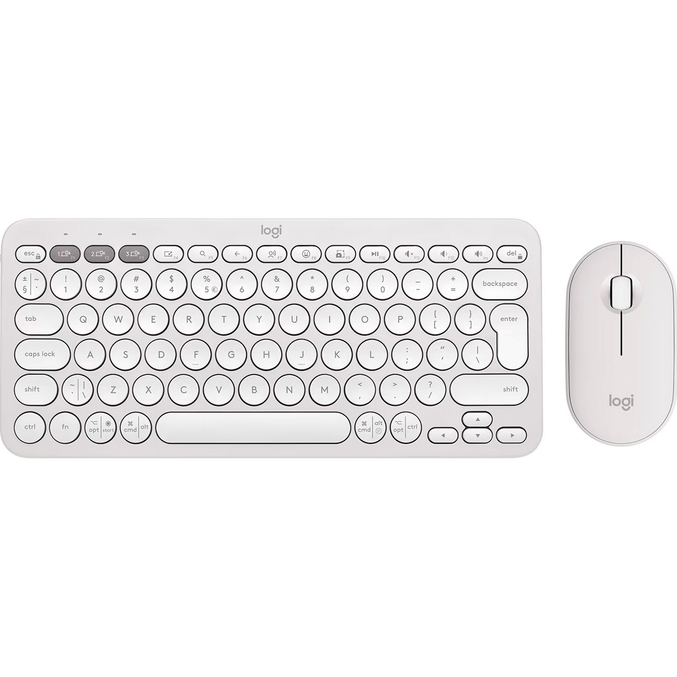 

Комплект (клавіатура + миша) Logitech Pebble 2 Combo White (920-012240) UA