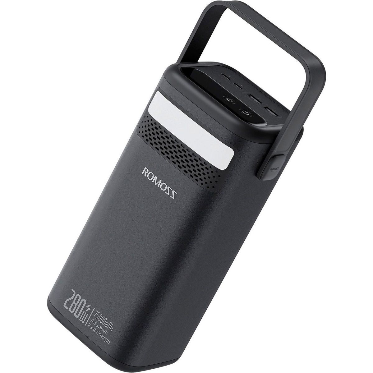 Зовнішній акумулятор Romoss PMT75 75000mAh 280W Black (PMT75-1E2-2133H)