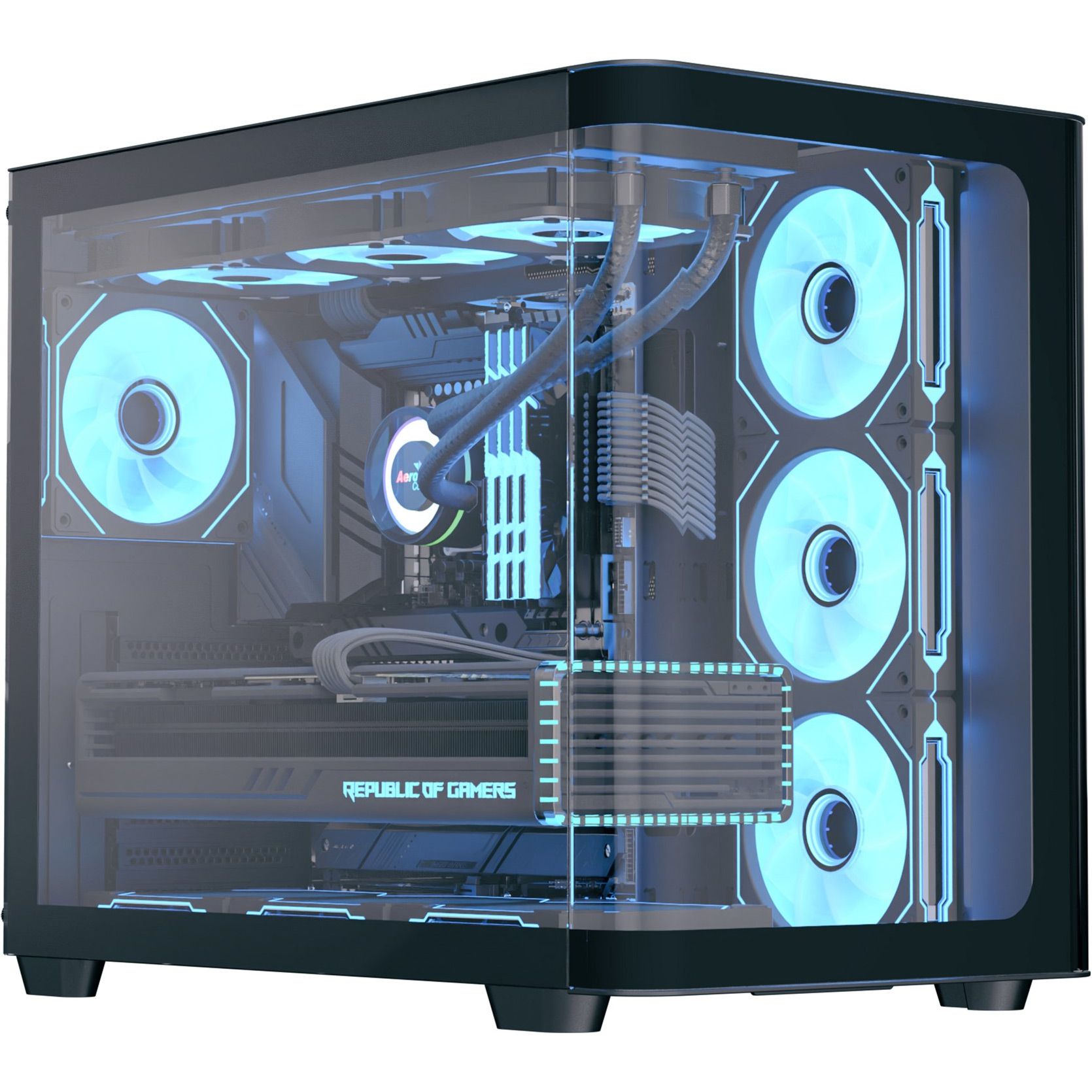 

Корпус AeroCool P500C-G-BK-v1 Black (ACCM-PN01043.11)