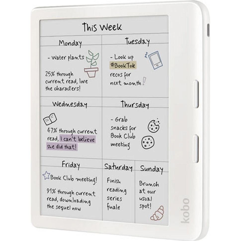 Електронна книга Kobo Libra Colour White (N428-KU-WH-K-CK)