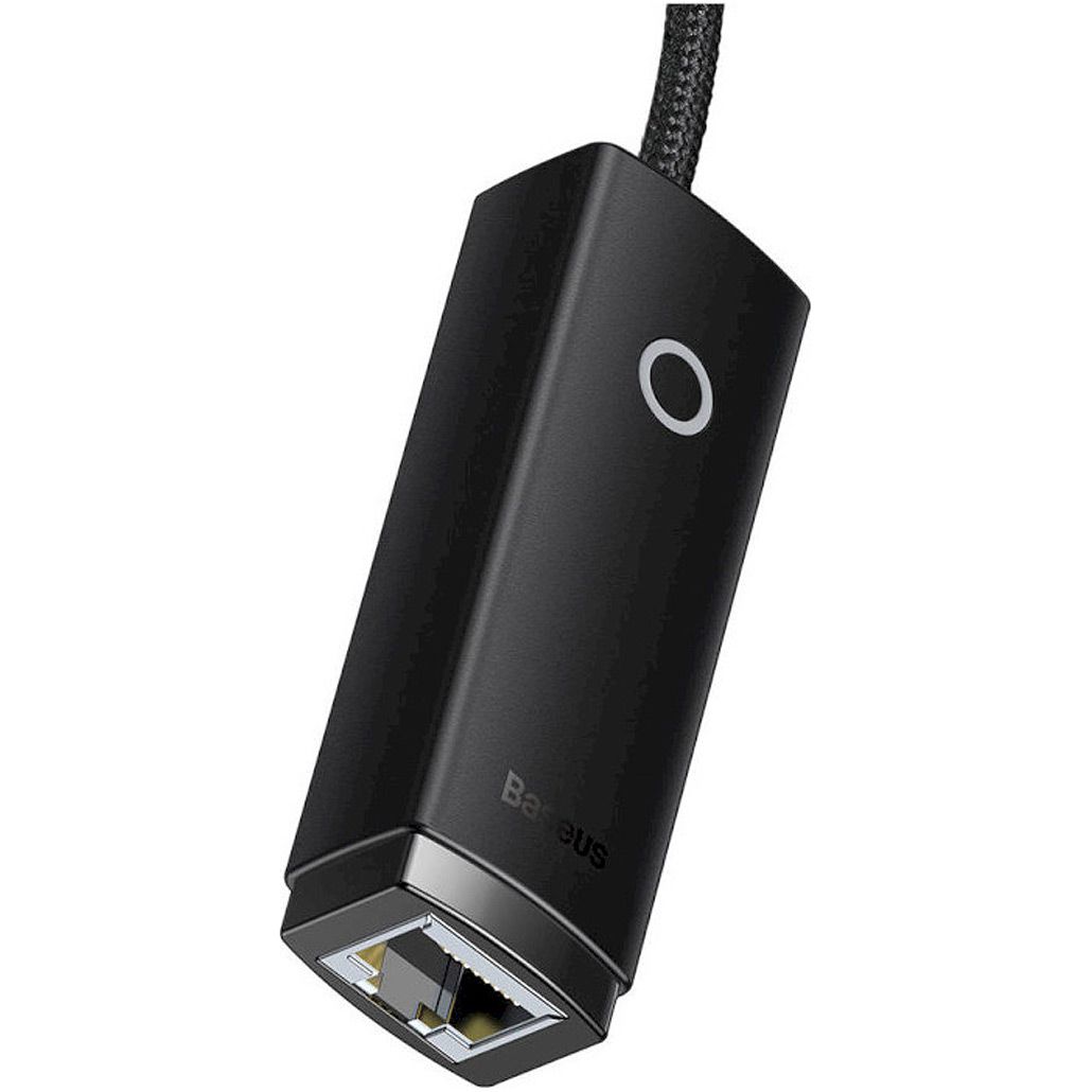 USB-хаб Baseus Lite Series USB-C to RJ45 LAN Adapter Black (WKQX000301)